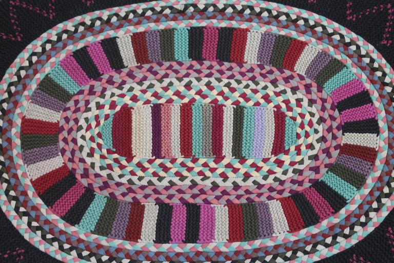 Early 20th Century Braided Amish Rug from Pennsylvania at 1stDibs
