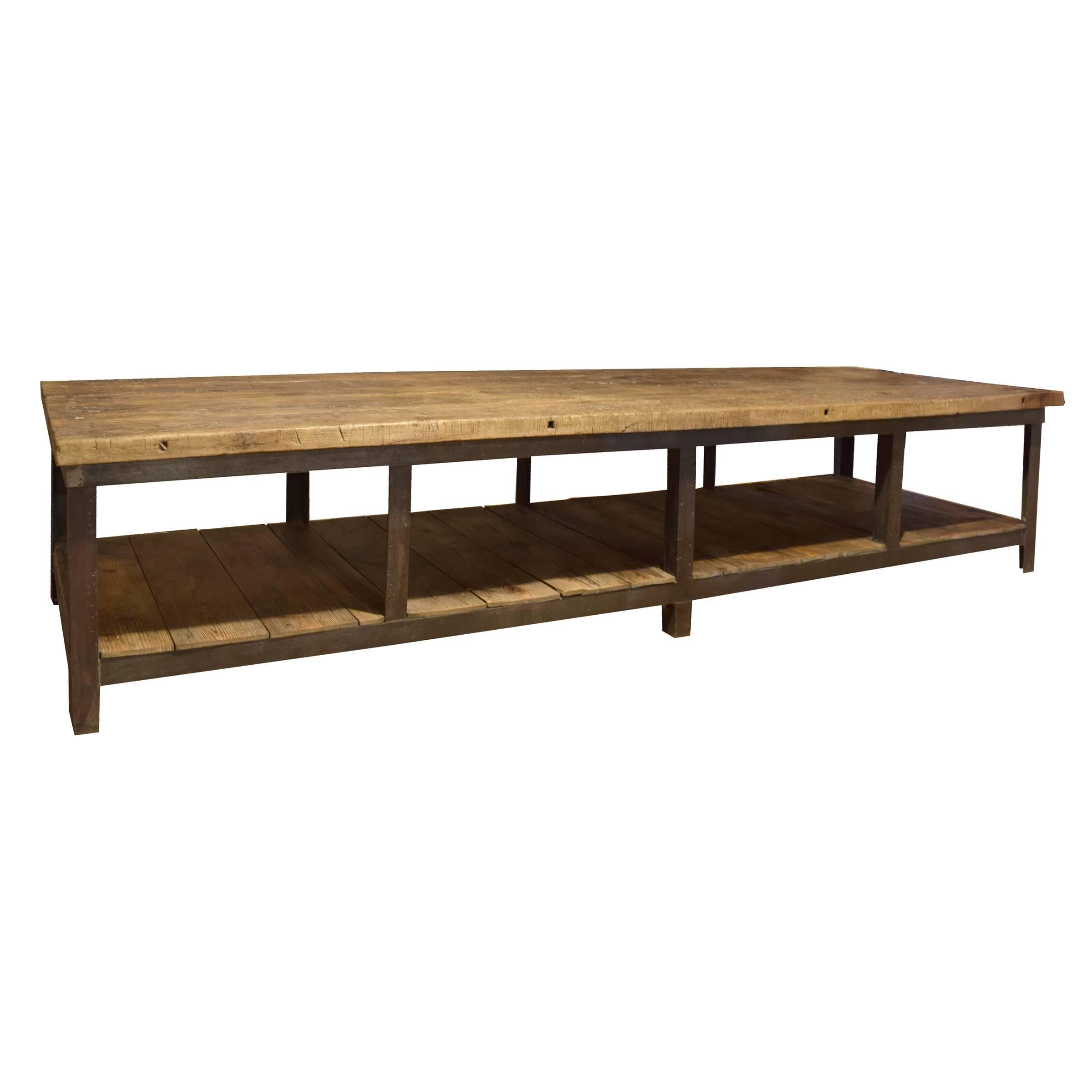 American Industrial Table For Sale at 1stDibs
