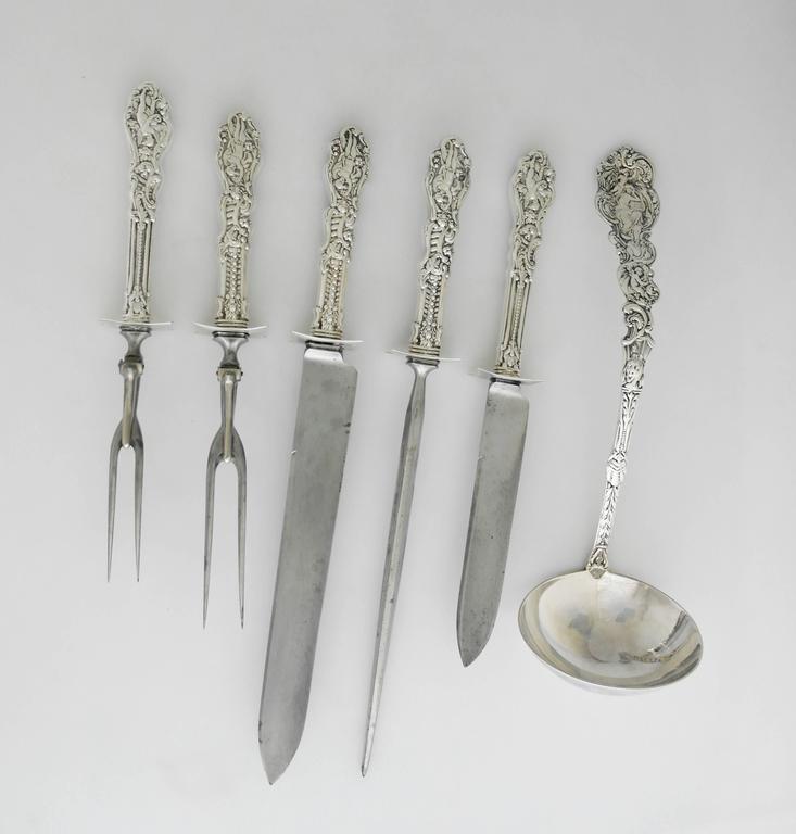 SUPERB RARE HUGE Gorham Sterling Silver Versailles Flatware Set 1888 187 pcs at 1stDibs
