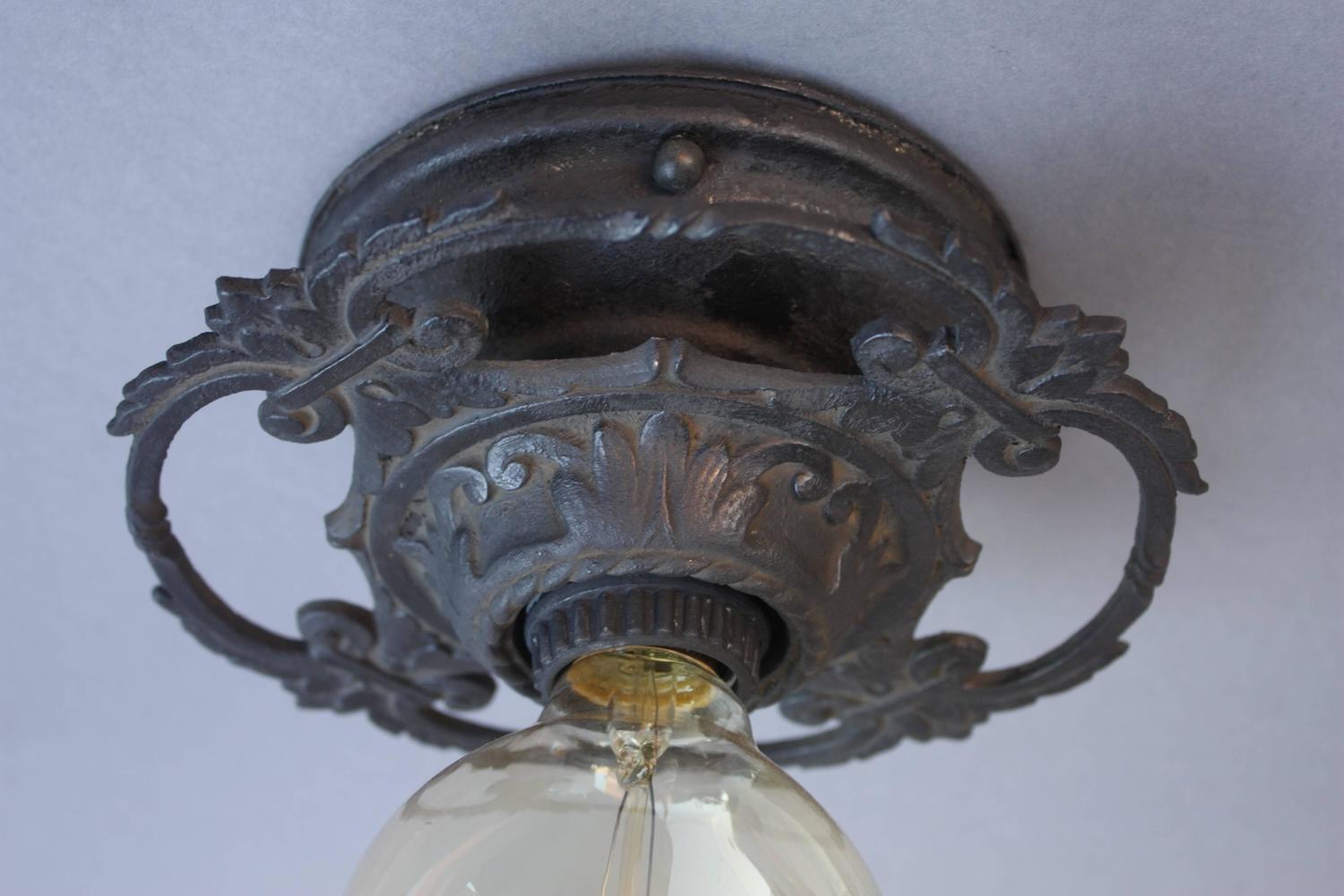 1920s Spanish Revival Flush Mount Light Fixture at 1stdibs