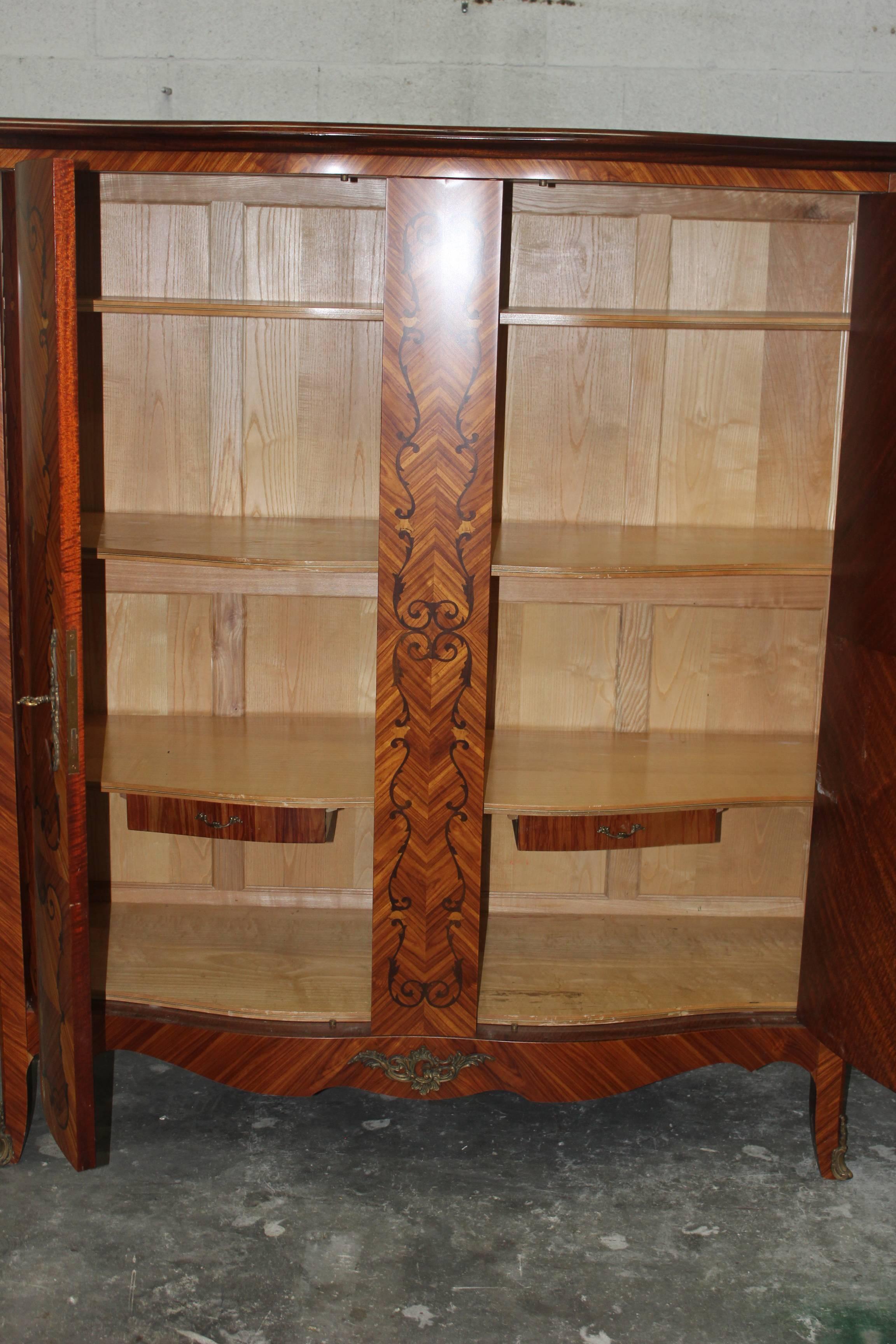 French Art Deco Palisander Grand Armoire, circa 1940s at 1stDibs