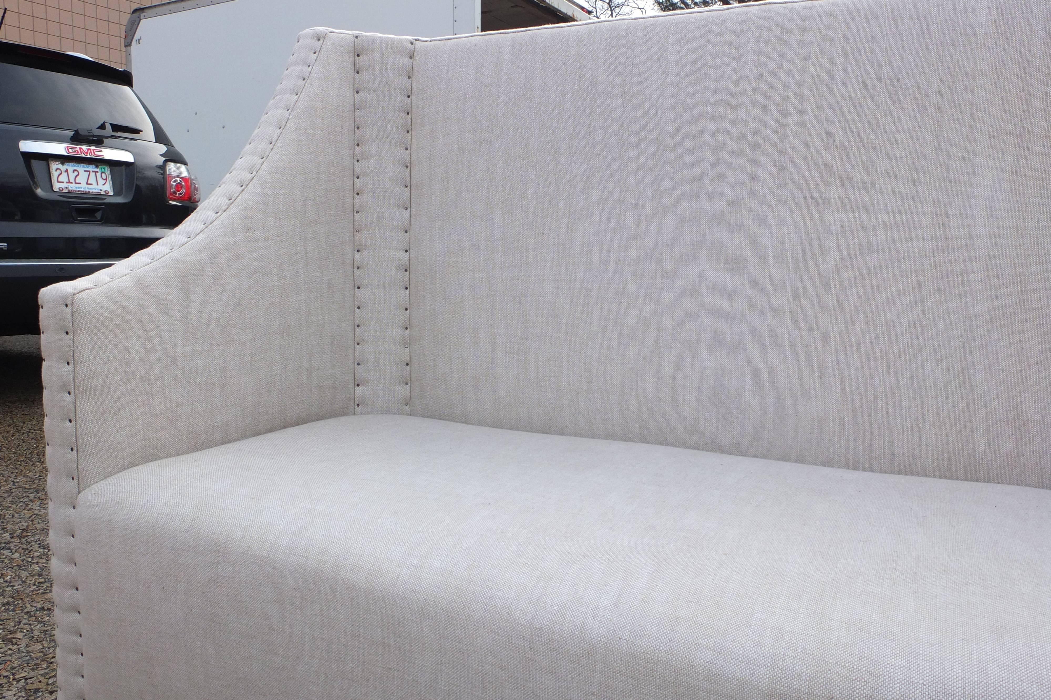 Upholstered High Back Banquette For Sale at 1stDibs high back