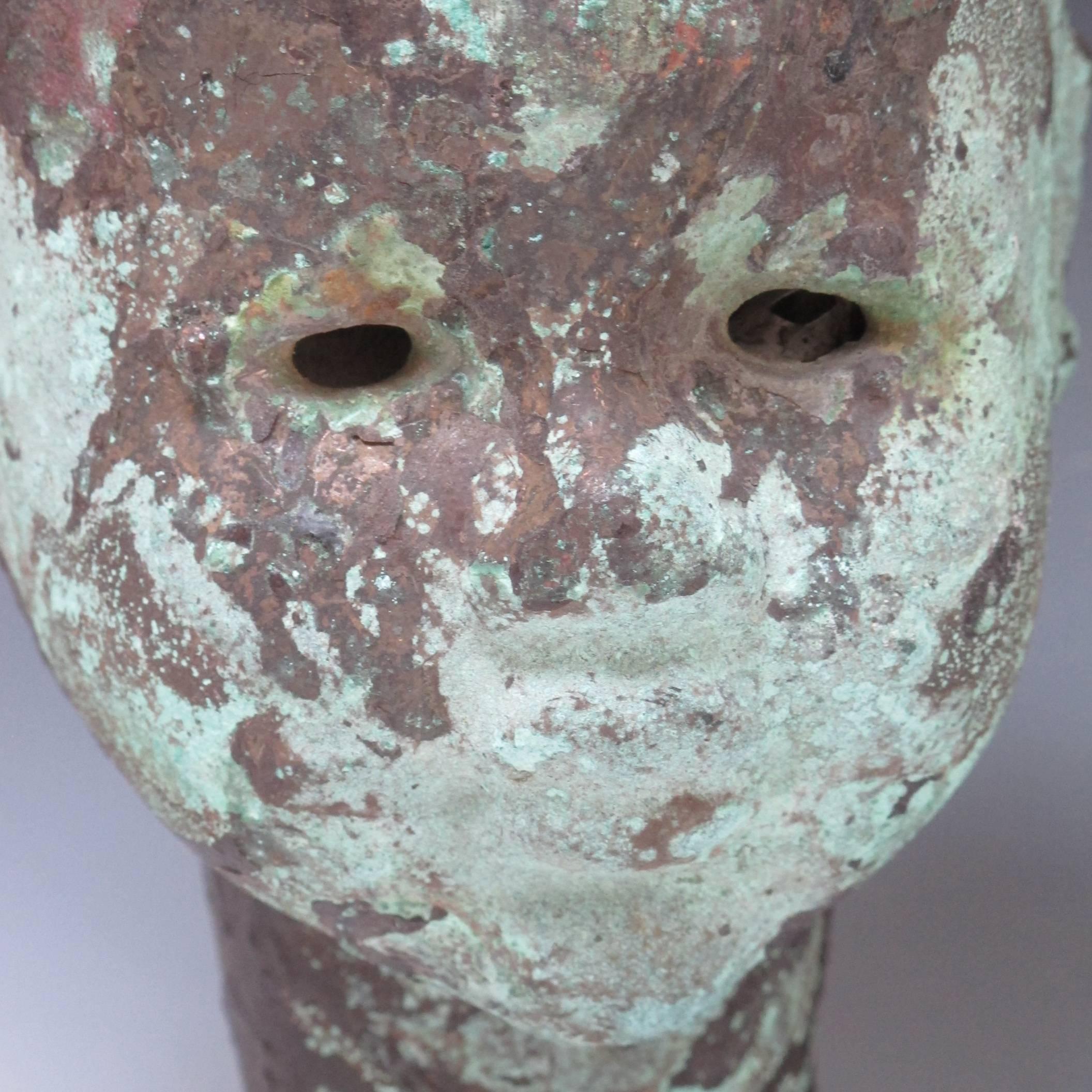Large Copper Doll Head Mold For Sale at 1stDibs doll head molds for sale, head mold for sale