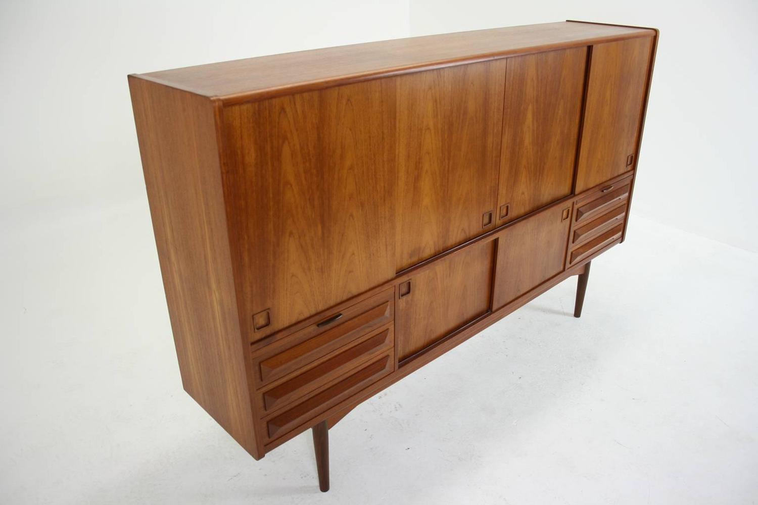 Danish MidCentury Modern Teak Sideboard or Buffet at 1stdibs