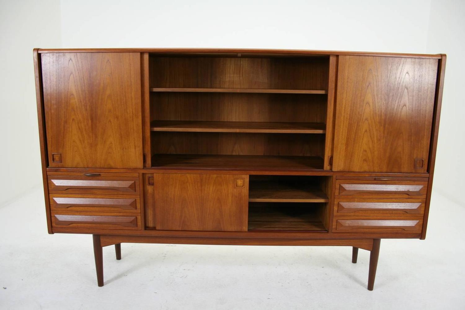 Danish MidCentury Modern Teak Sideboard or Buffet at 1stdibs
