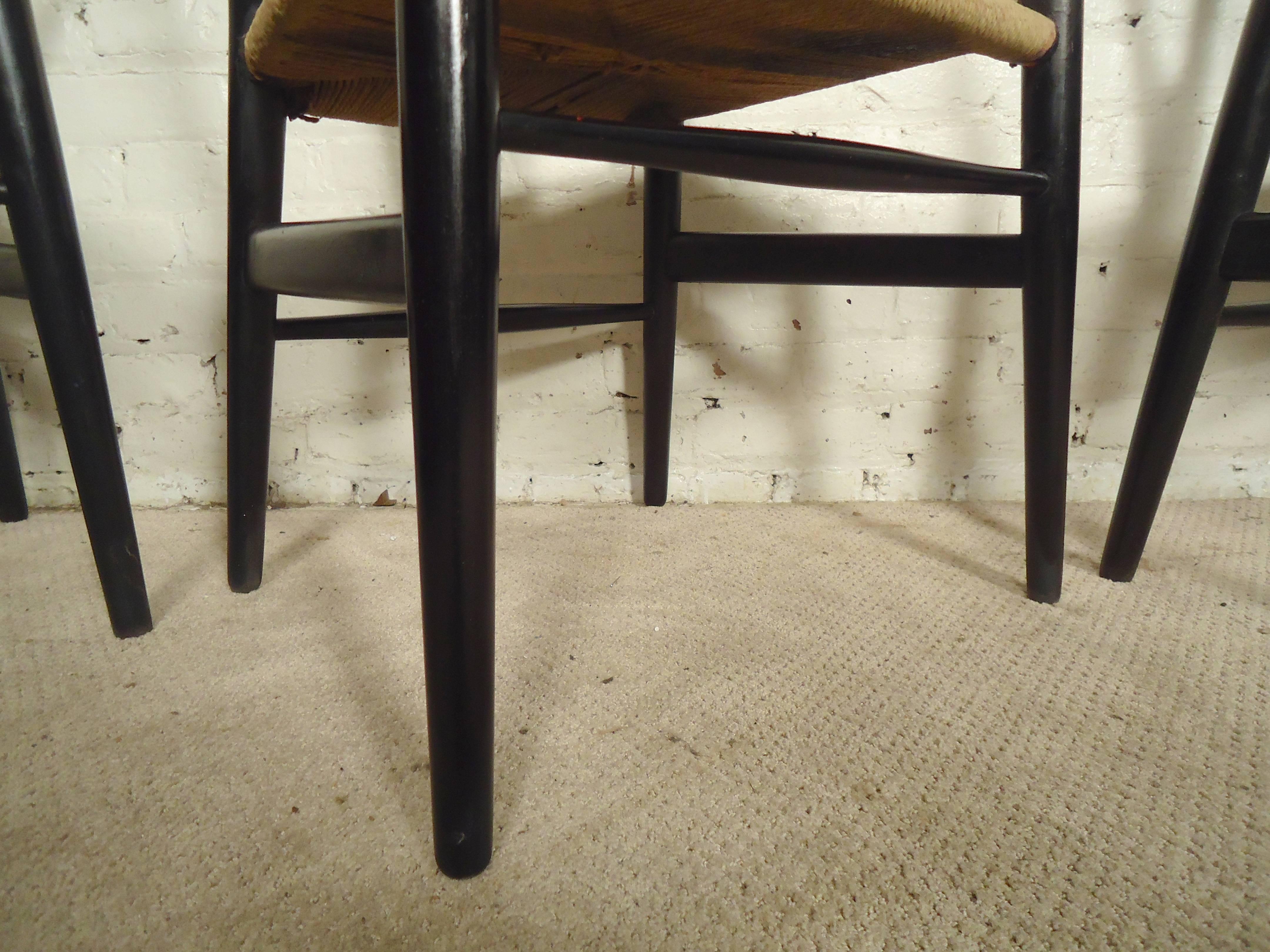 Set of Four Hans Wegner Wishbone Chairs For Sale at 1stDibs wishbone