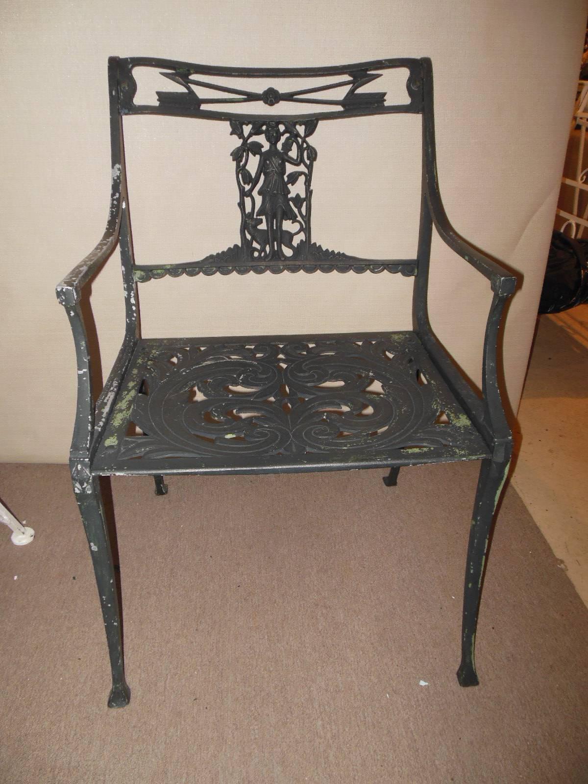 Vintage Molla Patio Set "Diana the Huntress" in Aluminum at 1stDibs