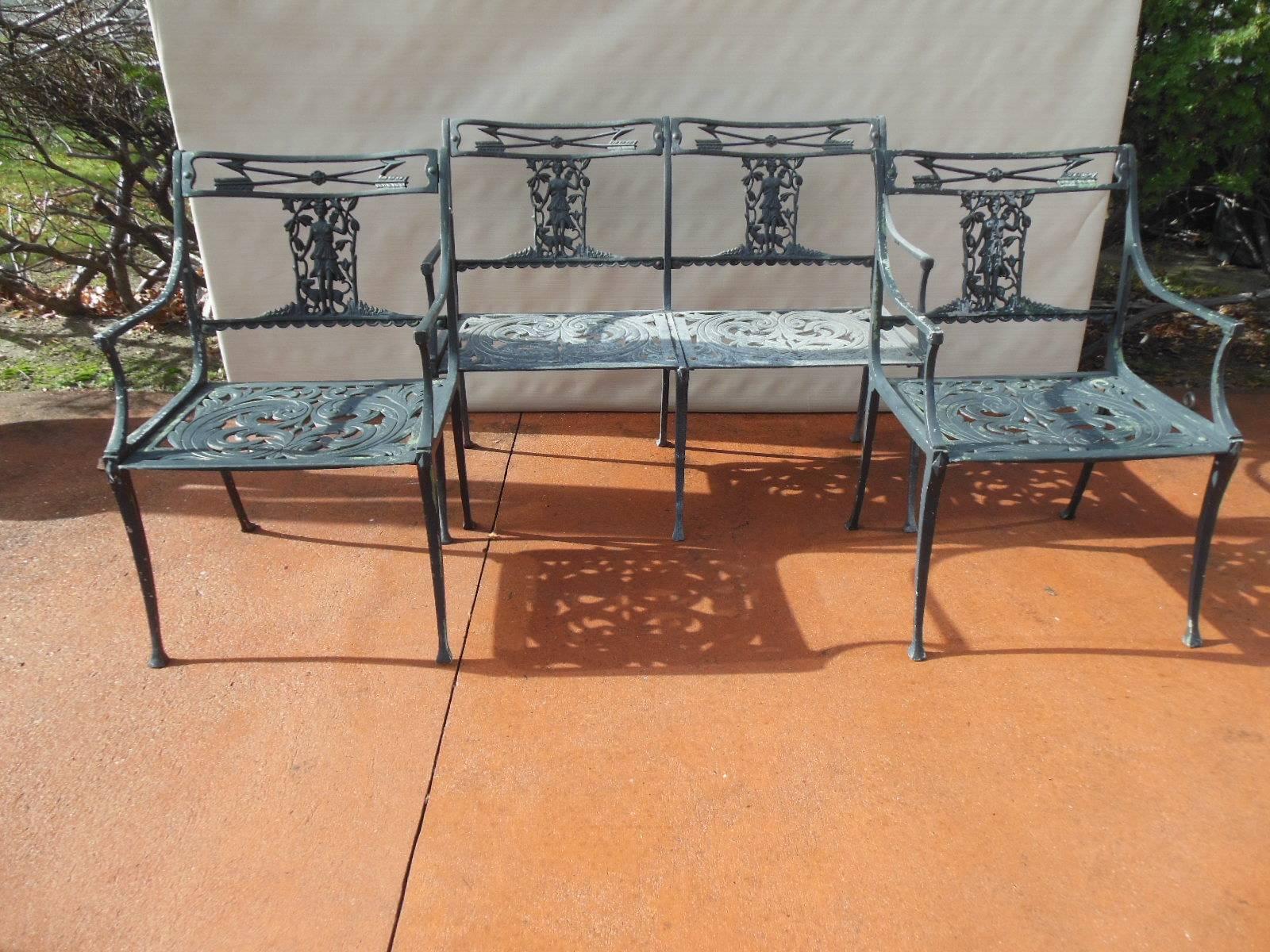 Vintage Molla Patio Set "Diana the Huntress" in Aluminum at 1stDibs