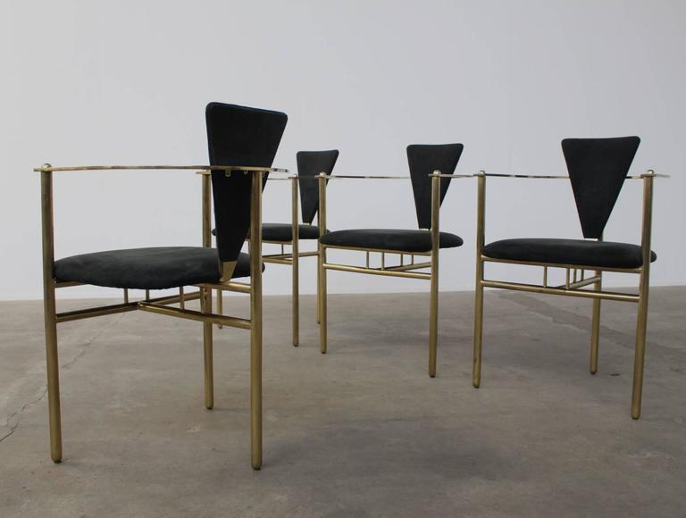 Set of Four Maison Jansen Dining Room Chairs For Sale at 1stDibs