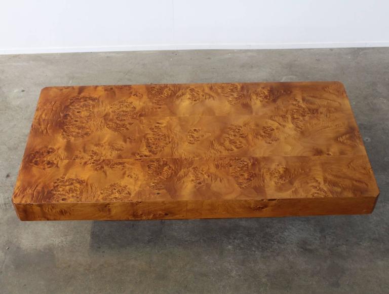 Rectangular Burl Wood French Coffee Table at 1stDibs