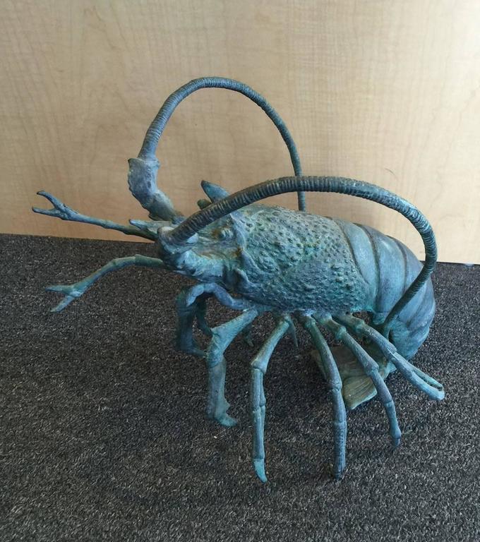 Vintage Bronze Lobster Sculpture at 1stDibs