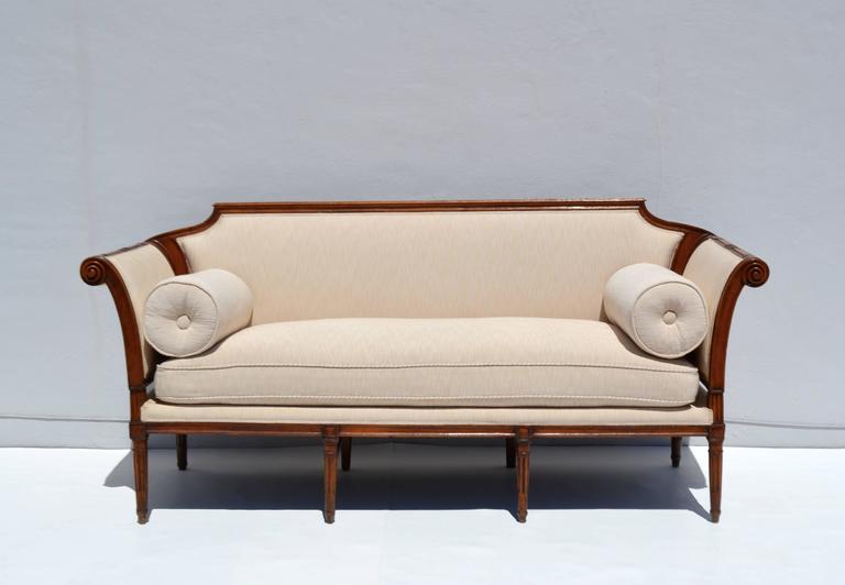 Regency Style Fruitwood Settee at 1stDibs regency style sofa
