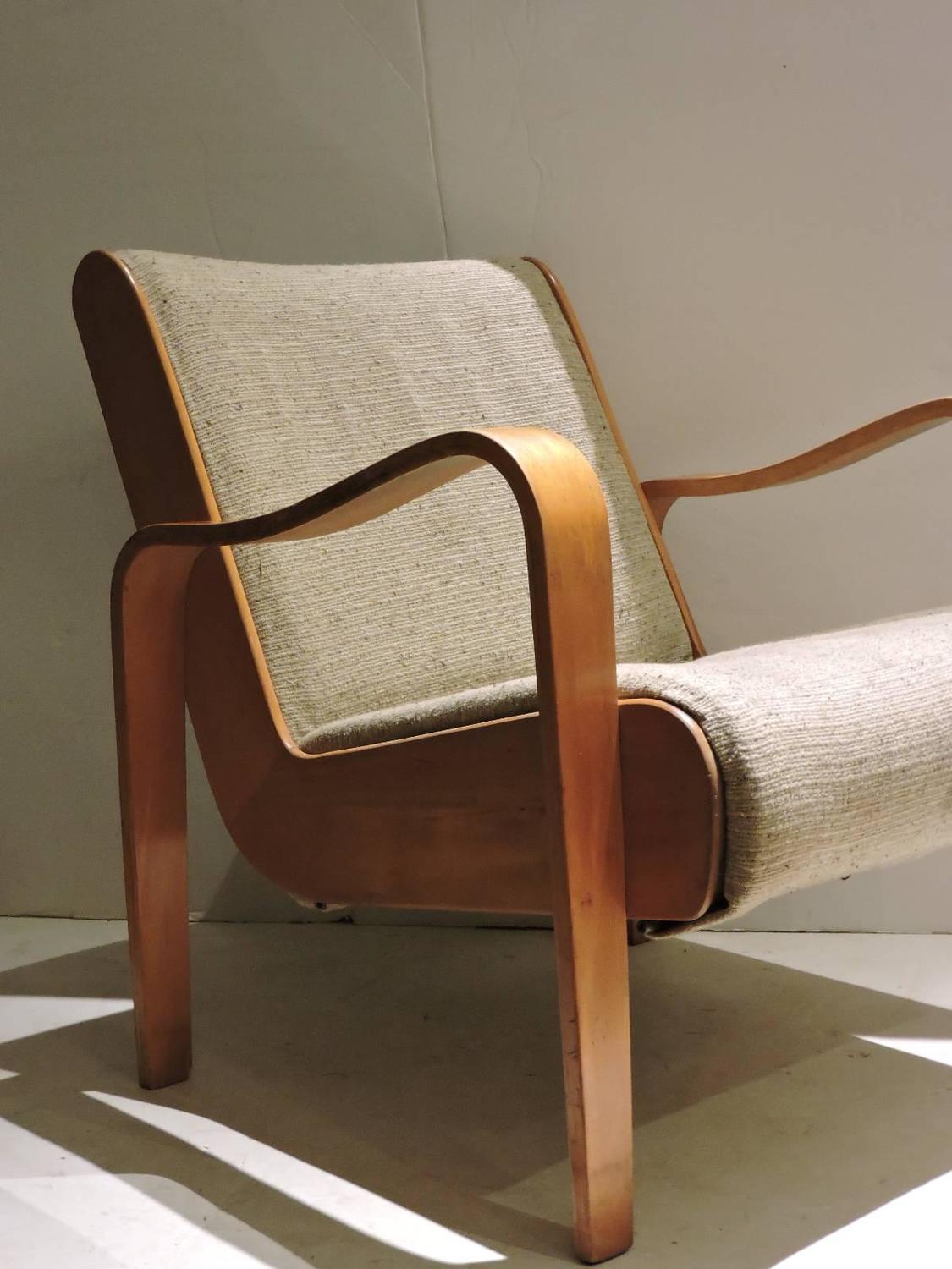 Unusual Bentwood Lounge Chair at 1stdibs