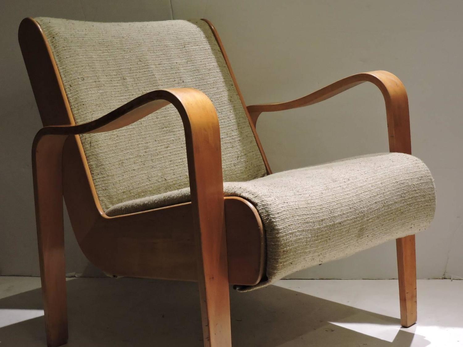 Unusual Bentwood Lounge Chair at 1stdibs