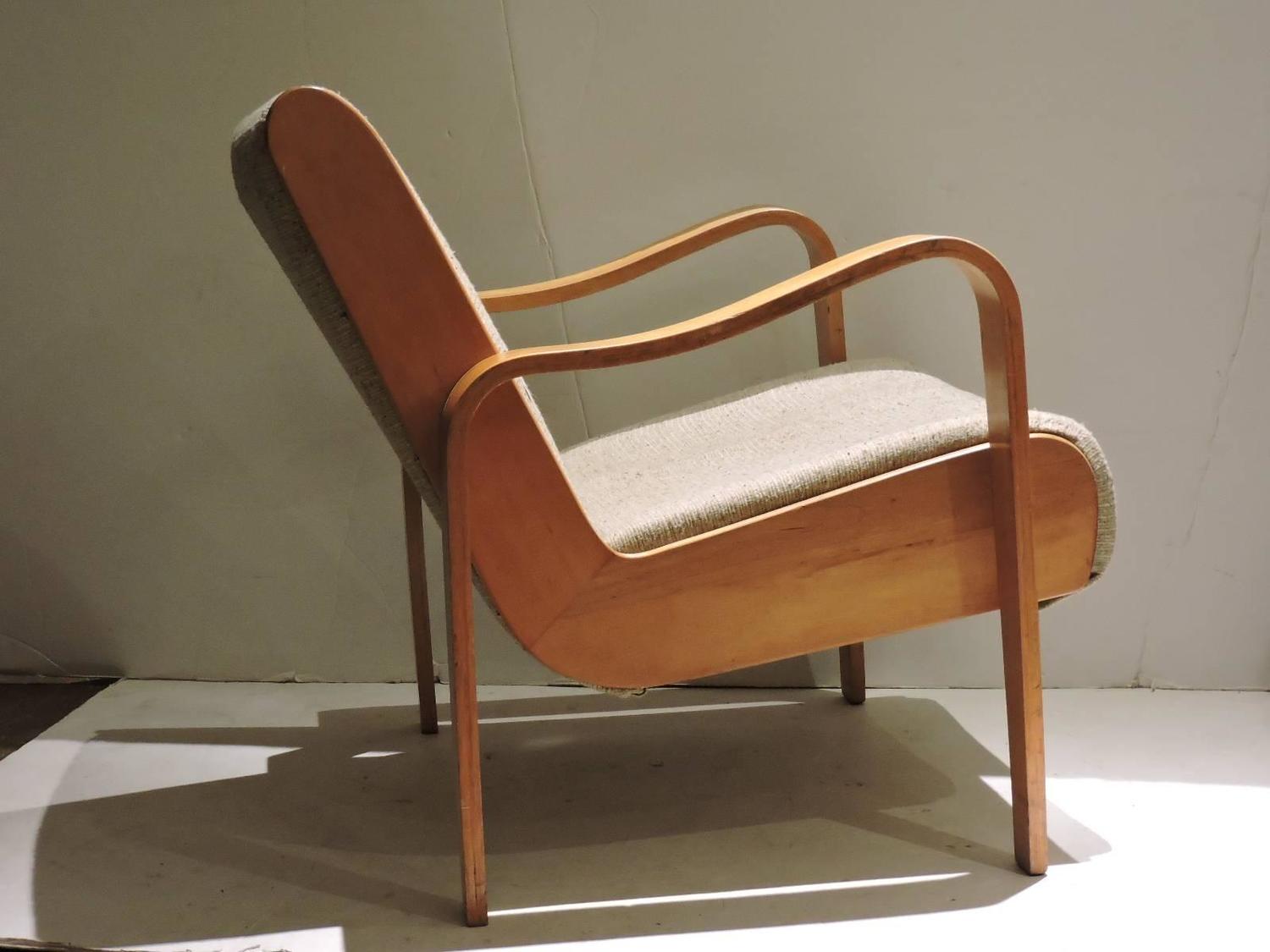 Unusual Bentwood Lounge Chair at 1stdibs