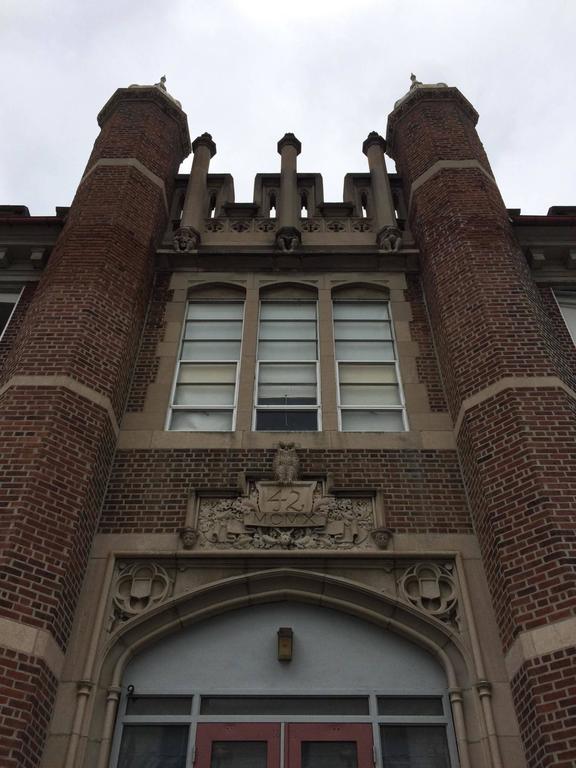 1910 Pair of Zinc Finials from a Historic PA Audubon High School