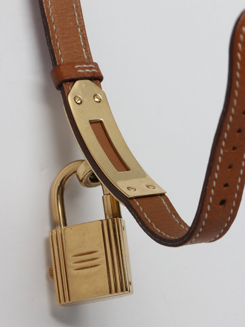 Hermes Gold Plated Kelly Lock Watch at 1stDibs hermes lock watch