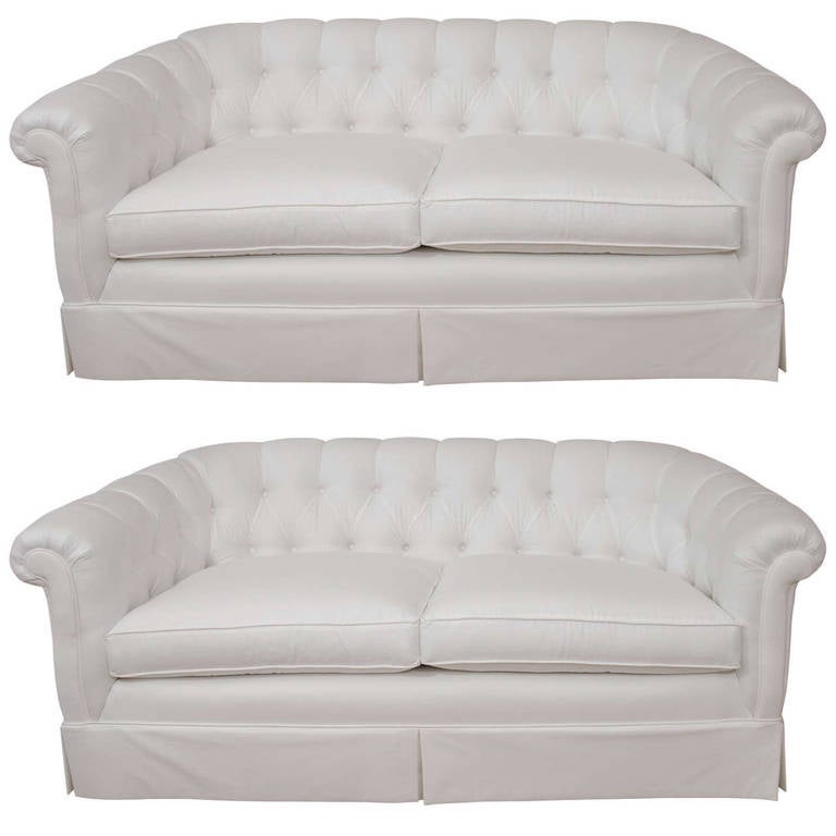 Pair of Vintage Loveseats at 1stdibs