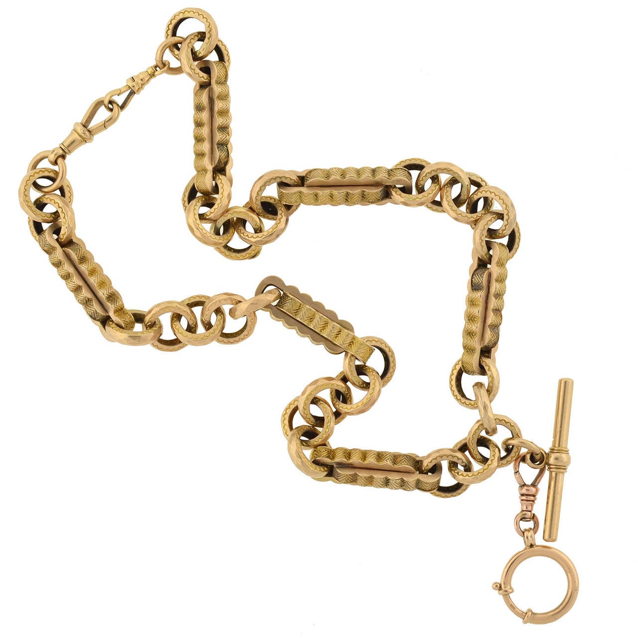 Victorian English Fancy Gold Watch Chain at 1stDibs gold watch chain