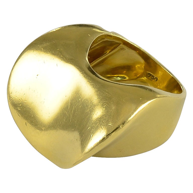 Abstract Italian Gold Ring at 1stDibs italian gold rings