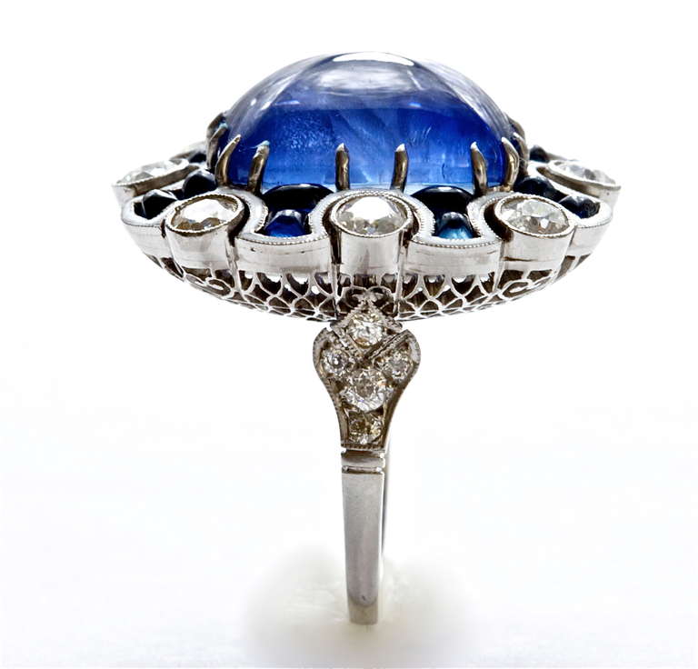 Color Changing Sugarloaf Sapphire Ring at 1stdibs