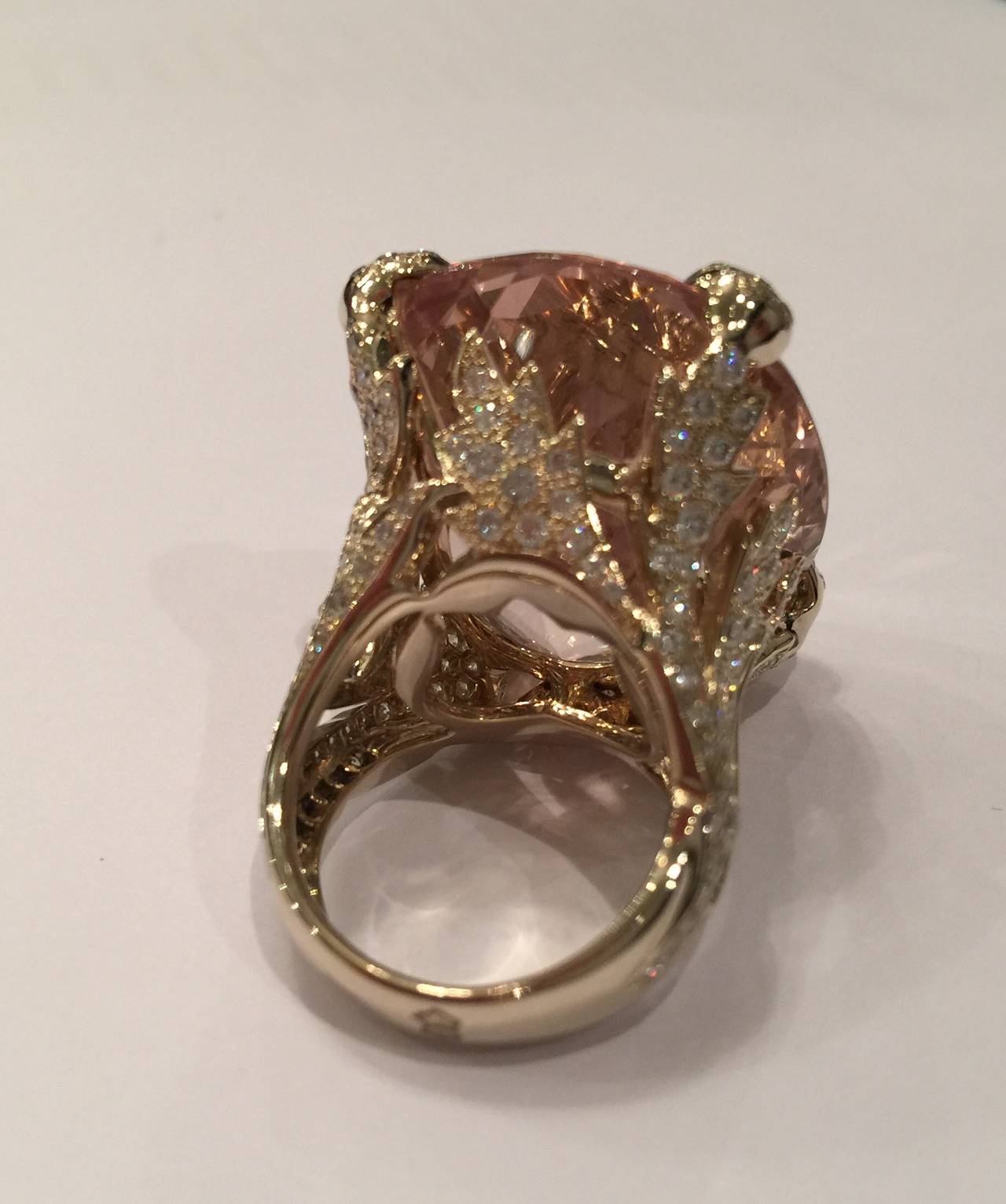 Christian Dior Beautiful Miss Dior Diamond Gold Ring at