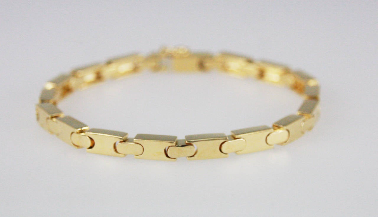 Men's Gold Bracelet For Sale at 1stdibs