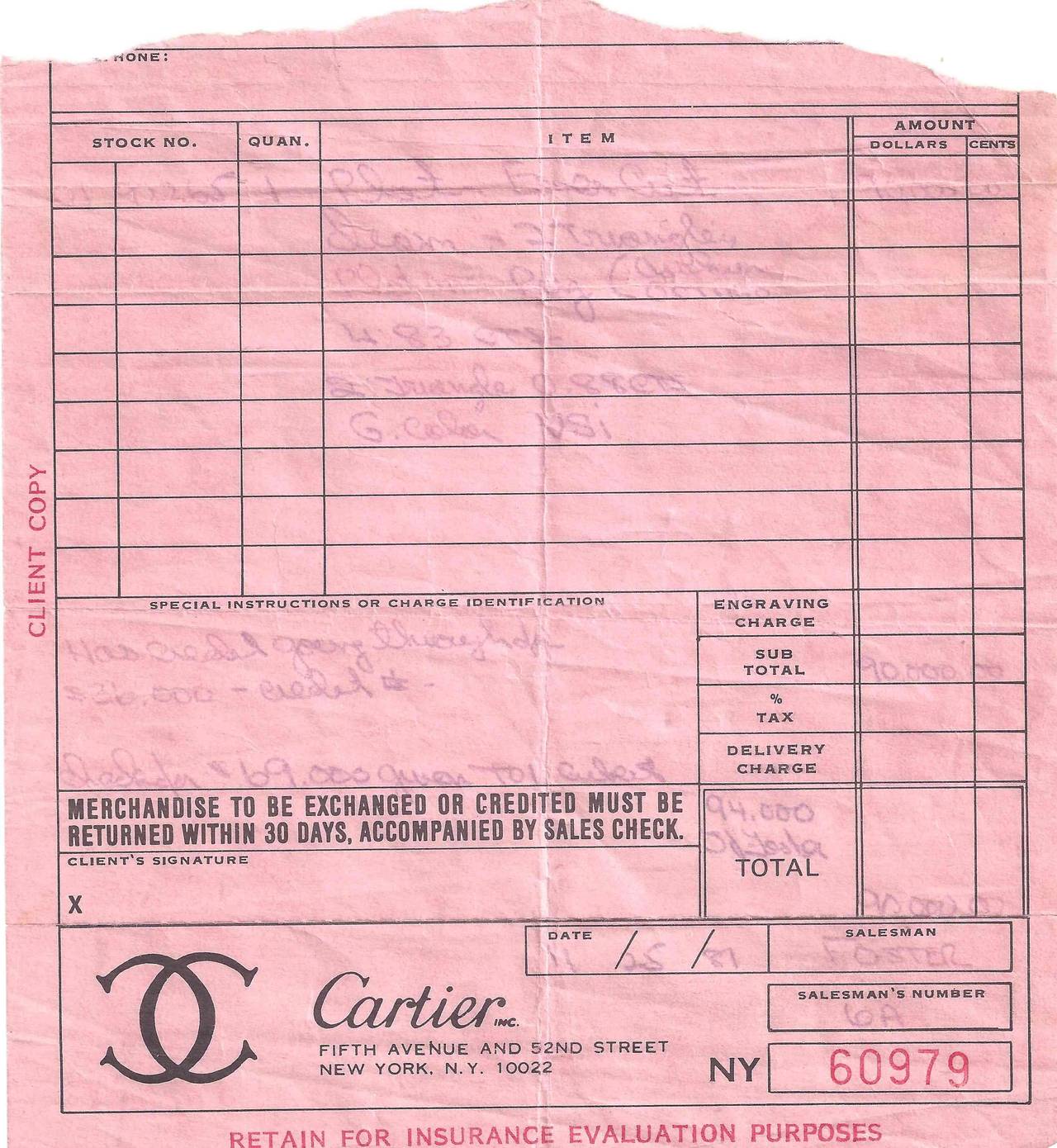 Cartier Diamond Platinum ThreeStone Ring GIA Certificate at 1stDibs