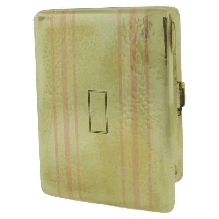 Tiffany and Co. Yellow Gold Travel Picture Frame Pocket Case at 1stDibs