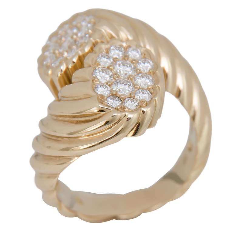 Diamond By Pass Ring Retailed by Neiman Marcus at 1stdibs