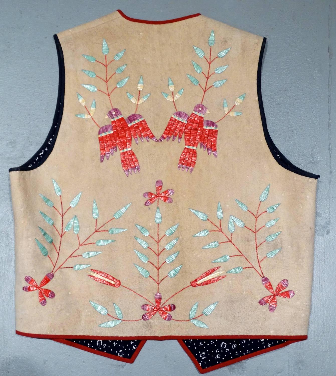 1940s Native American Quillwork Regalia Vest For Sale at 1stdibs