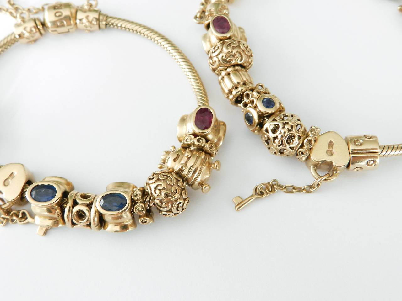 Pandora Gold Charm Bracelets at 1stdibs