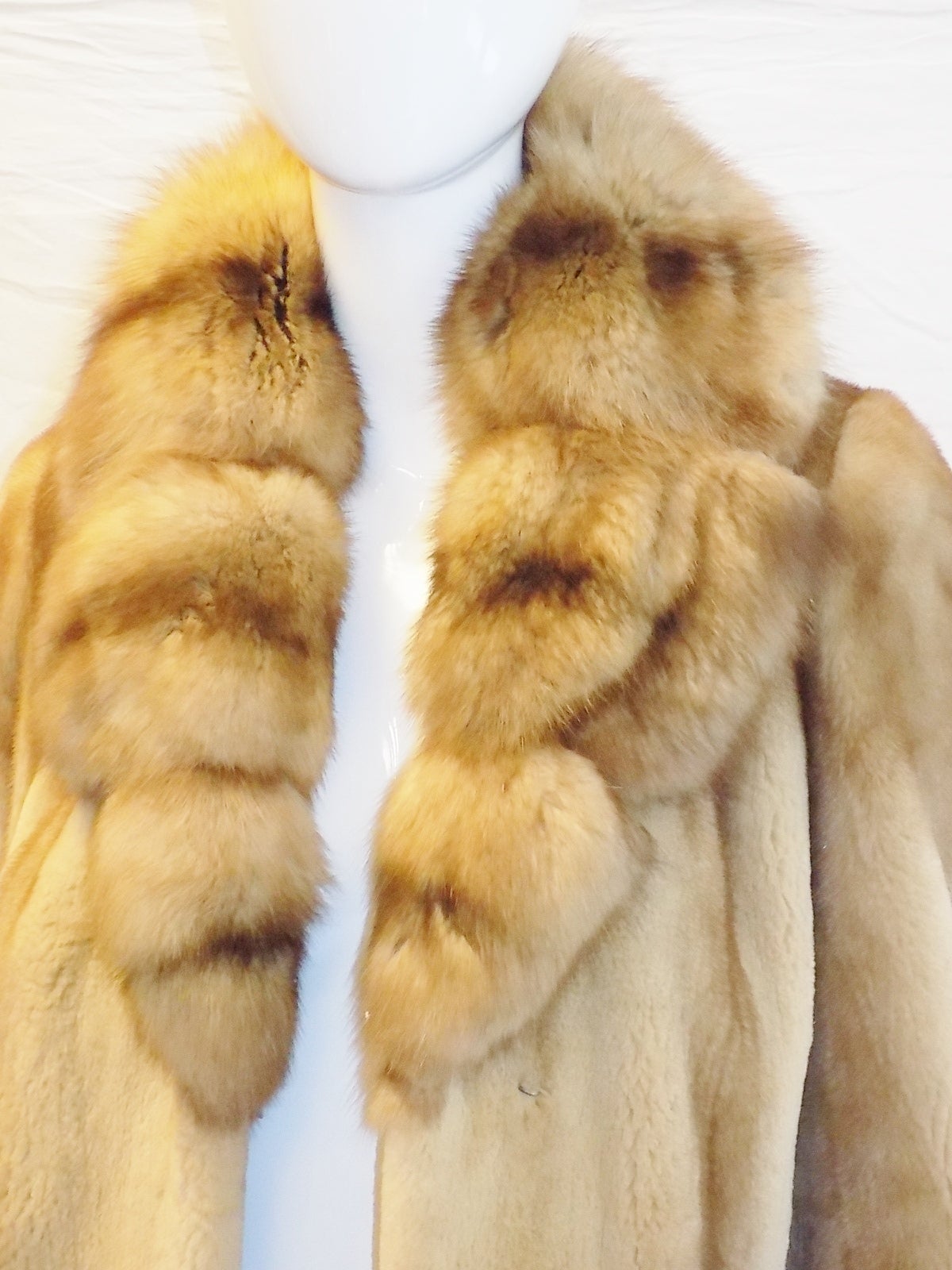 Golden Russian Sable Spectacular Saga Furs Royal duster coat For Sale