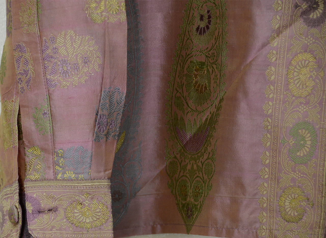 Virginia Witbeck Silk Sari Fabric Blouse For Sale at 1stdibs