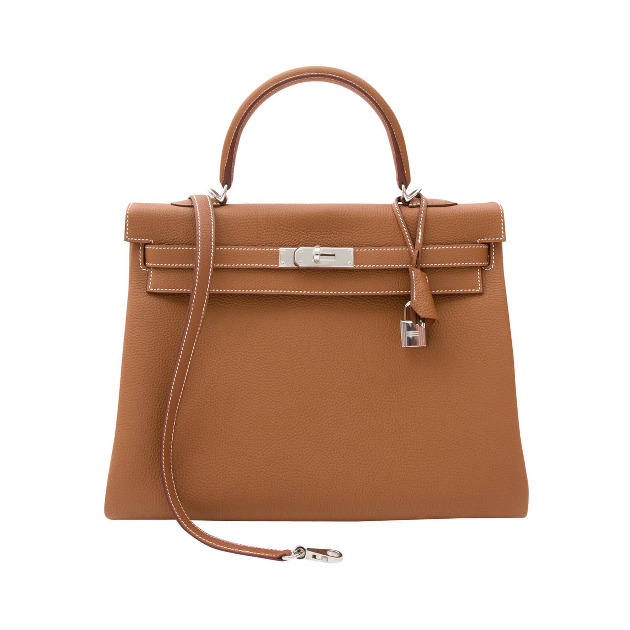 BRAND NEW Hermès Kelly 35 Bag Togo Gold PHW at 1stDibs