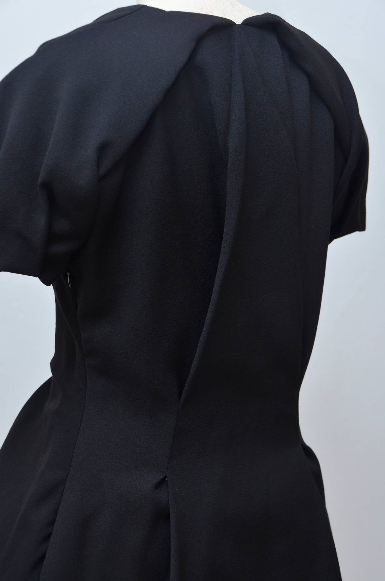 Alexander McQueen Puff Sleeve Full Skirt Dress Size 42 NEW at 1stdibs