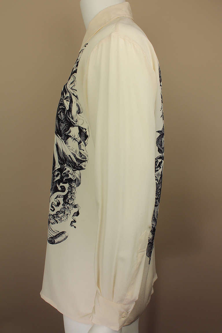 Timney Fowler for Go Silk Cherubic Ceiling Shirt at 1stdibs