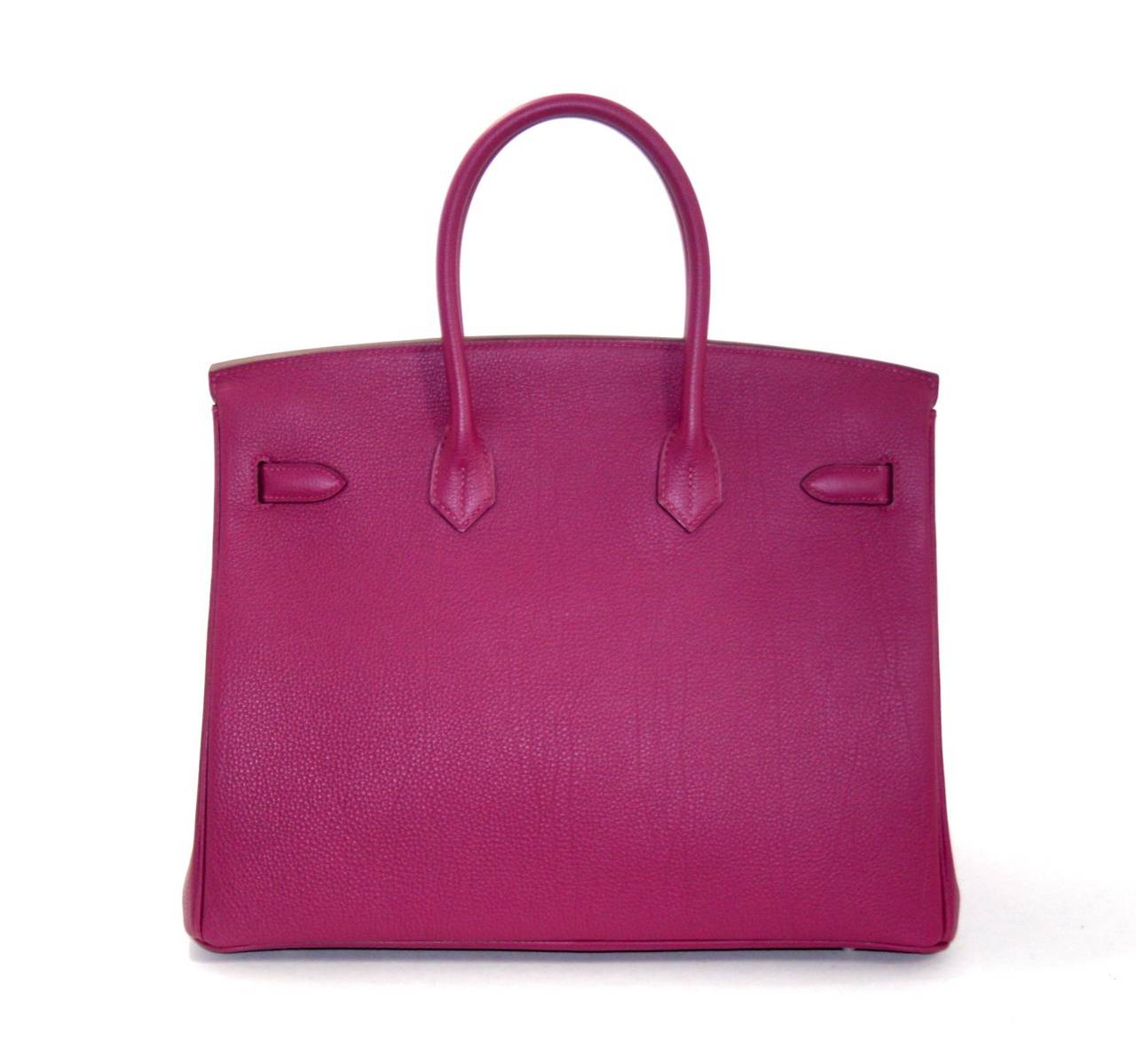 Hermes Birkin Bag in Tosca Pink Togo Leather, 35 cm size at 1stDibs