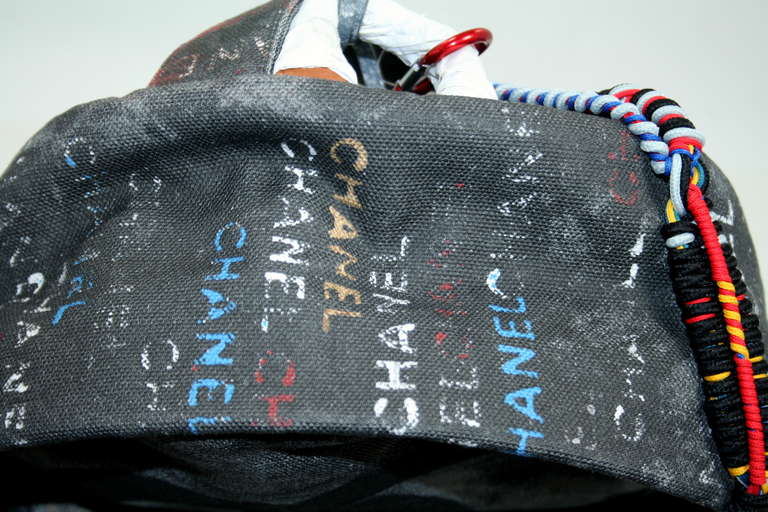 Chanel Small Black Graffiti Art School Backpack at 1stDibs chanel art