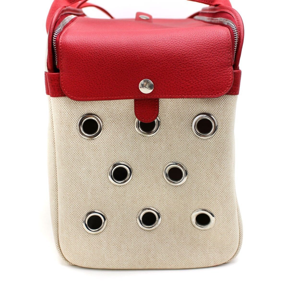 HERMES Paris Pet Dog Carrier Bag Case Sac De Transporte at 1stDibs