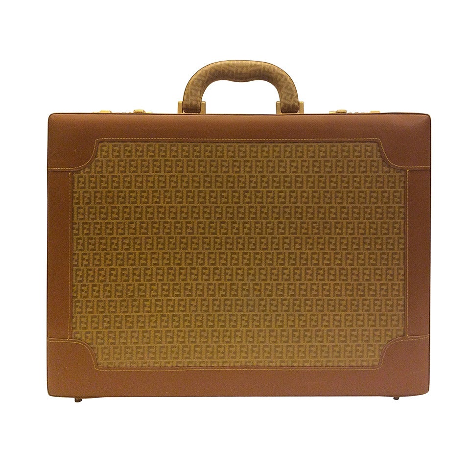 Vintage Fendi Monogram Briefcase For Sale at 1stDibs vintage fendi