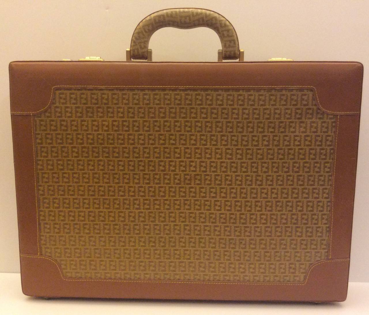Vintage Fendi Monogram Briefcase For Sale at 1stDibs vintage fendi