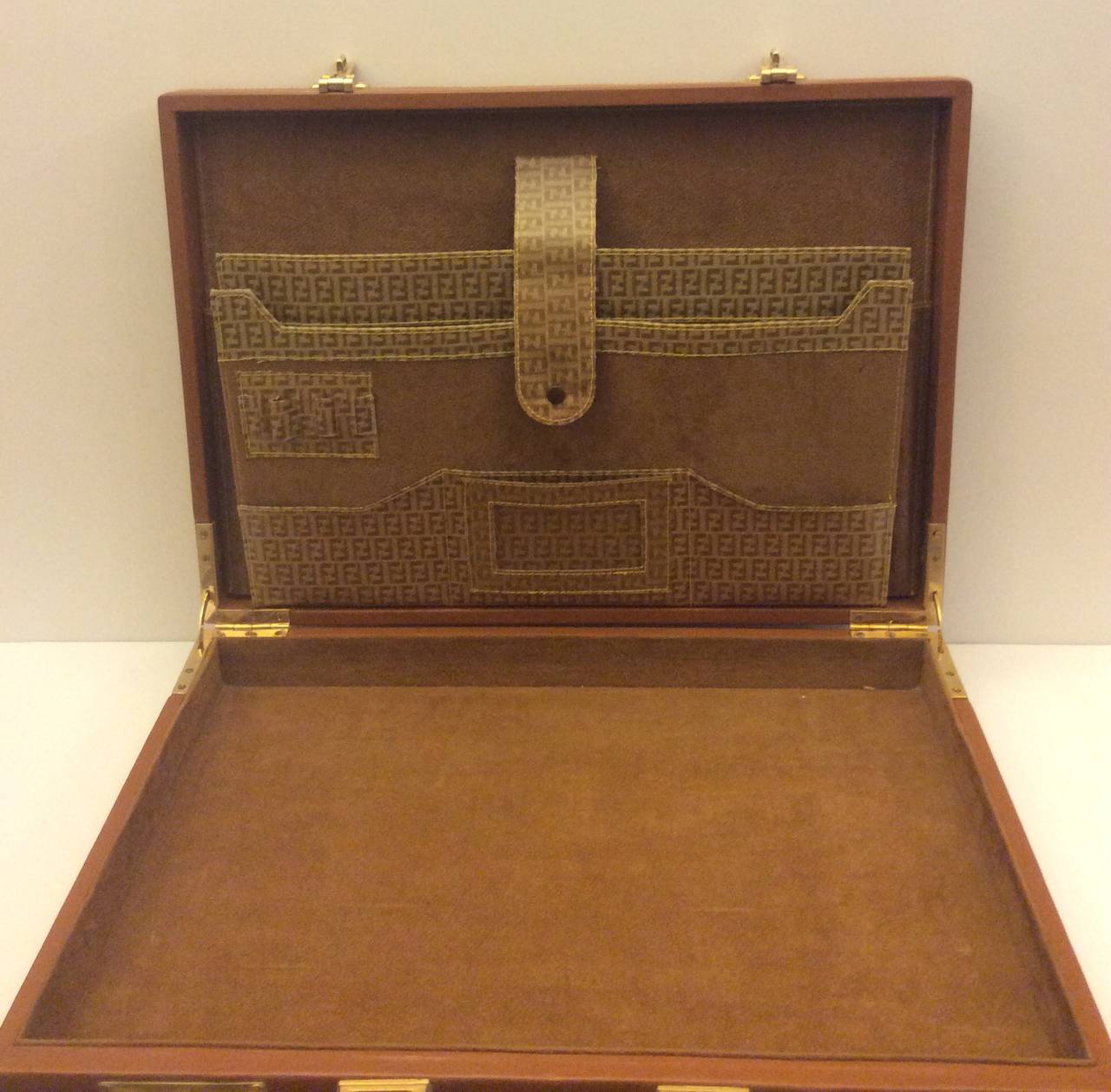Vintage Fendi Monogram Briefcase For Sale at 1stDibs vintage fendi