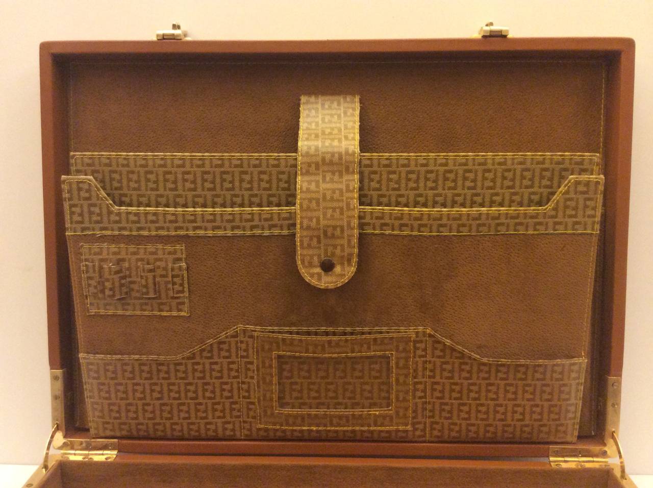 Vintage Fendi Monogram Briefcase For Sale at 1stDibs vintage fendi
