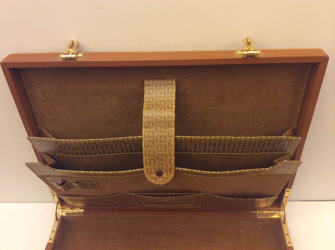 Vintage Fendi Monogram Briefcase For Sale at 1stDibs vintage fendi