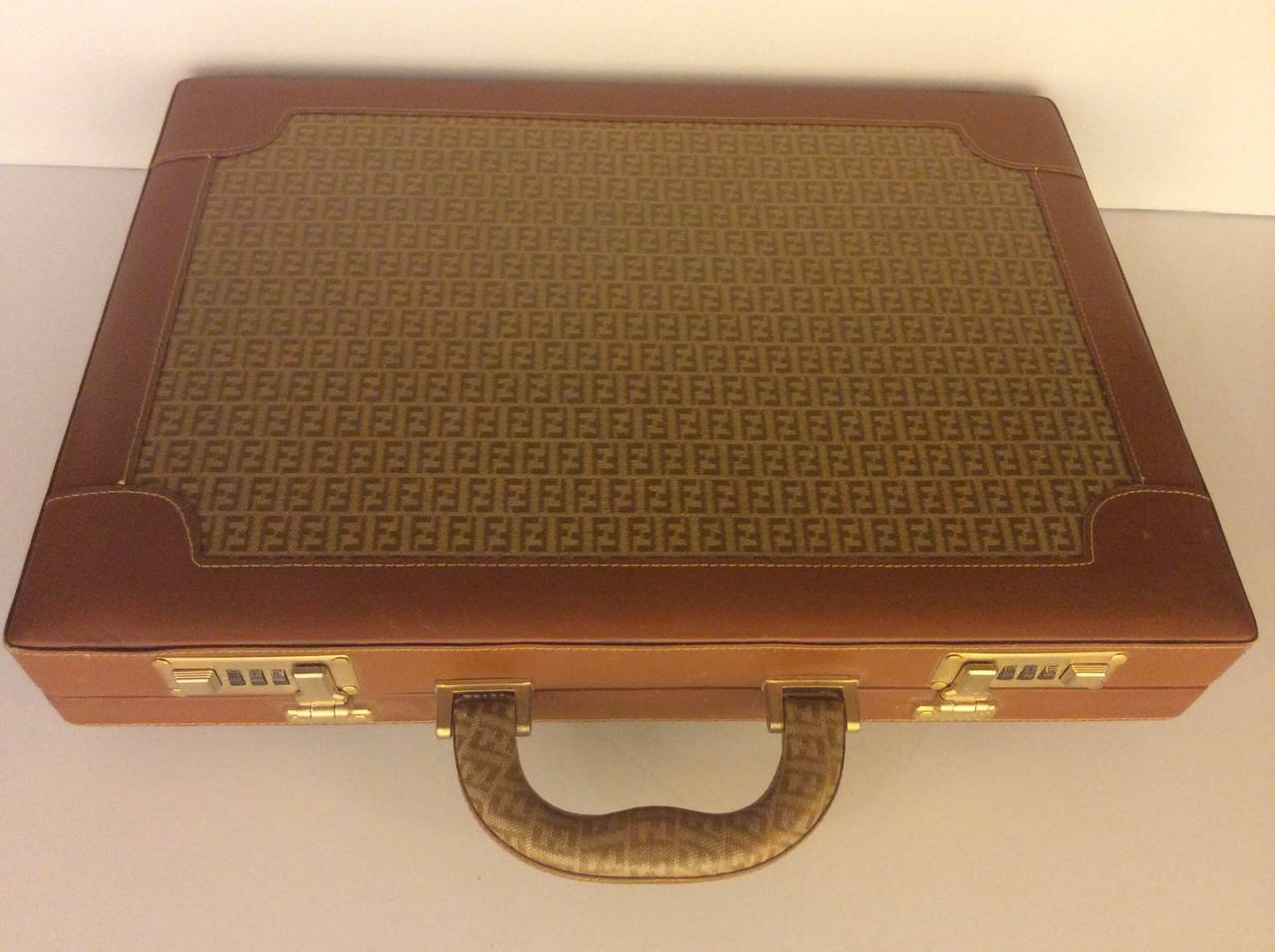 Vintage Fendi Monogram Briefcase For Sale at 1stDibs vintage fendi