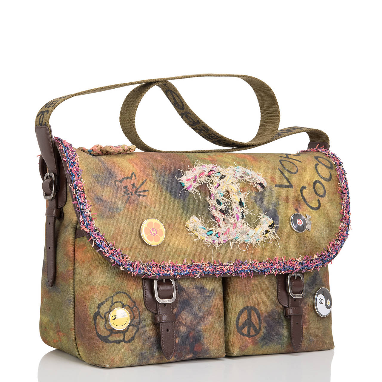 Chanel Graffiti On The Pavements Large Messenger Bag at 1stDibs