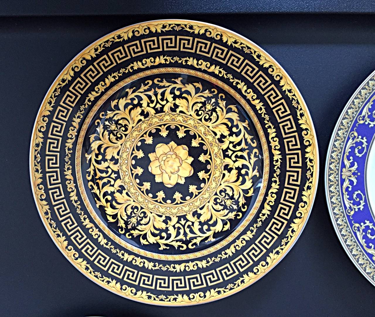 Brand New Vintage Gianni Versace China Salad / Appetizer Plates ( Set