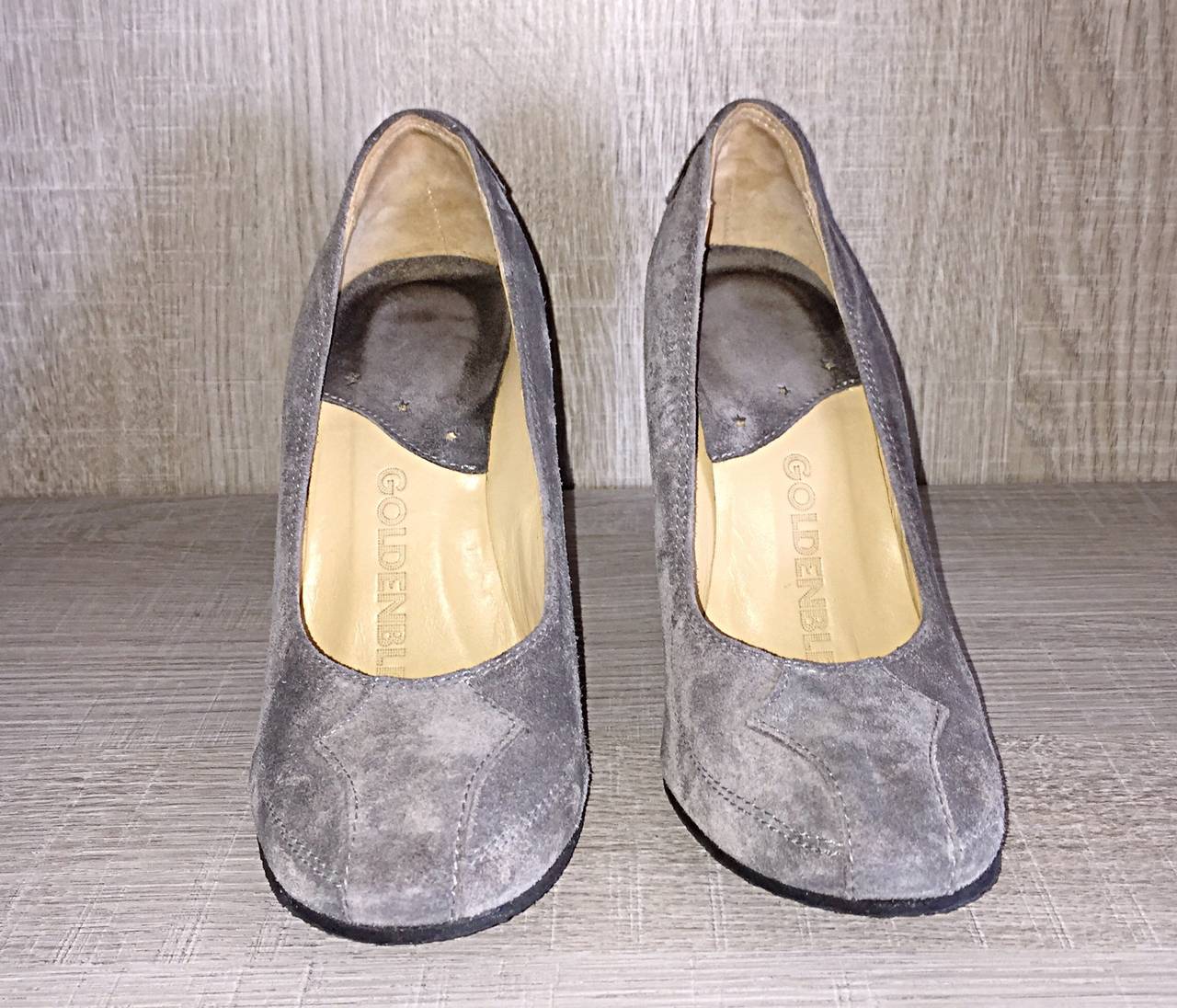 Never Worn Goldenbleu Gray Shoes / Wedges Size 36.5 / 6 6.5 Made in