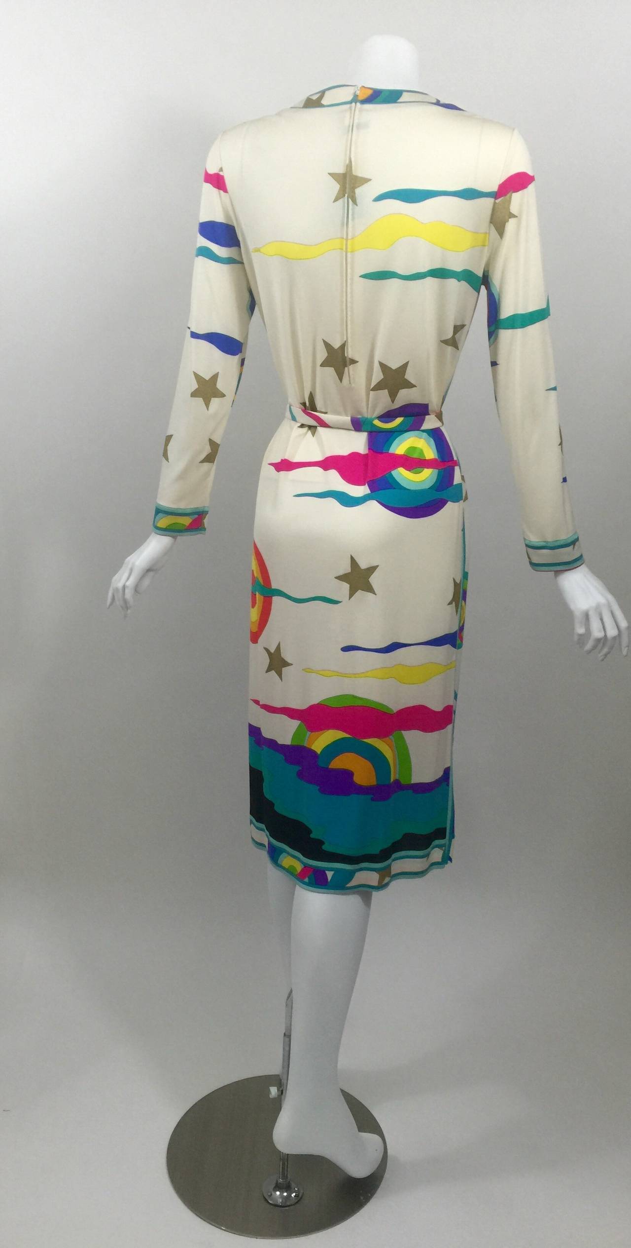 Vintage Leonard Paris Dress and Belt at 1stdibs